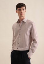 Shaped Business Hemd Streifen in Braun |  Seidensticker Onlineshop