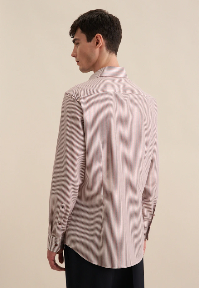 Shaped Chemise d'affaires rayures in Marron |  Seidensticker Onlineshop