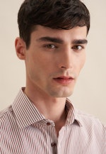 Shaped Business Hemd Streifen in Braun |  Seidensticker Onlineshop