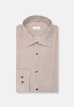 Shaped Business Hemd Streifen in Braun |  Seidensticker Onlineshop