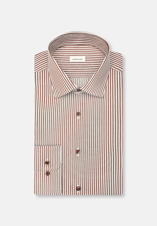 Shaped Chemise d'affaires rayures dans Marron | Boutique en ligne Seidensticker