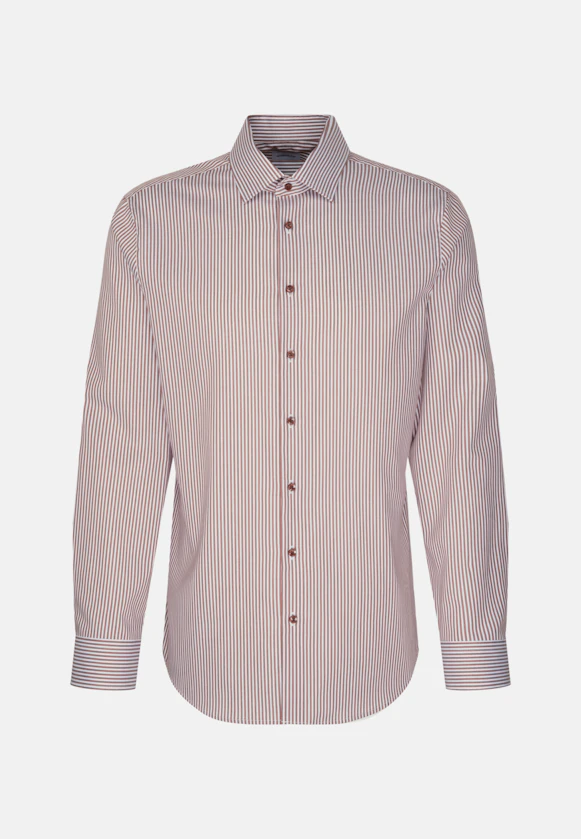 Shaped Chemise d'affaires rayures in Marron |  Seidensticker Onlineshop