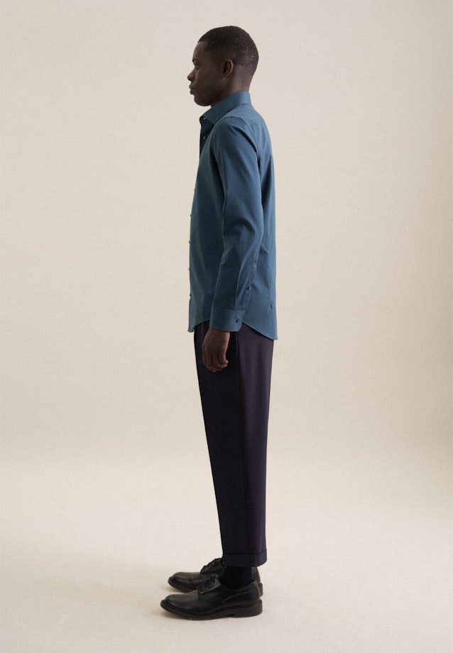 Slim Business Hemd Uni in Türkis |  Seidensticker Onlineshop