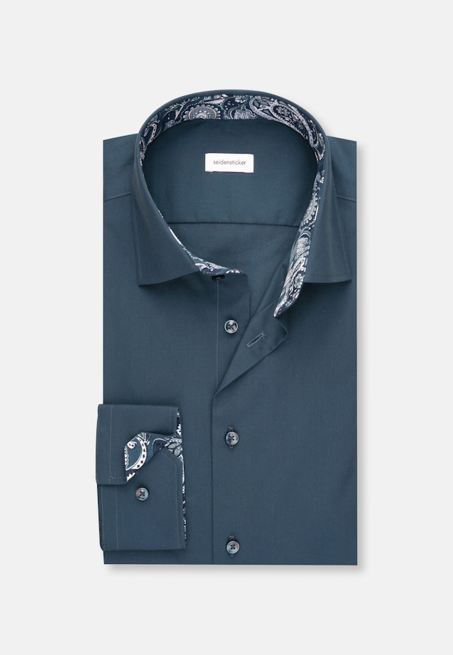 Slim Business Hemd Uni in Türkis |  Seidensticker Onlineshop