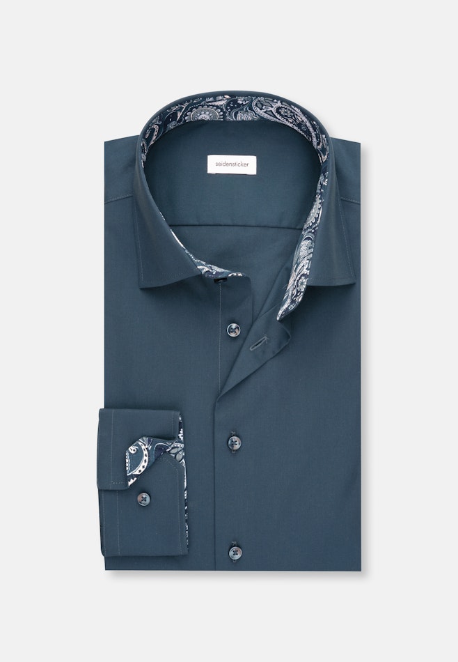 Slim Chemise d'affaires Uni dans Turquoise | Boutique en ligne Seidensticker