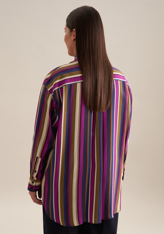 Longbluse Druck in Dunkelblau | Seidensticker Onlineshop