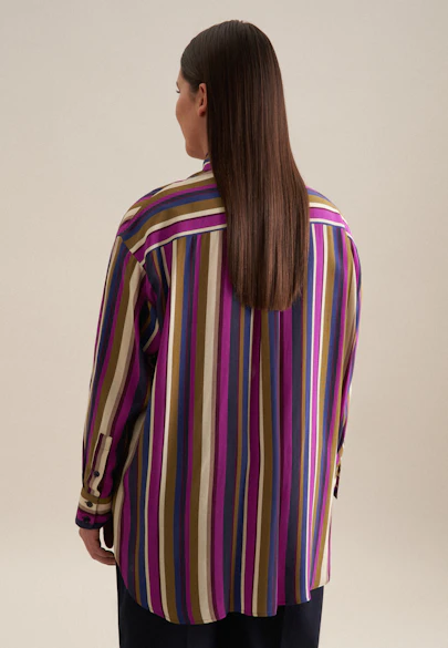 Long blouse Print in Dark Blue |  Seidensticker Onlineshop