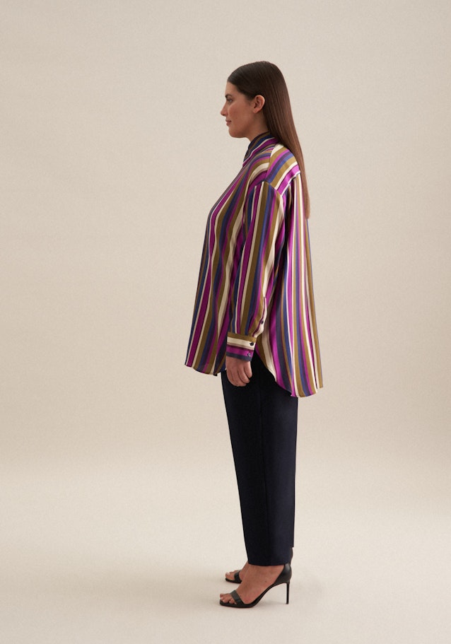 Longbluse Druck in Dunkelblau | Seidensticker Onlineshop