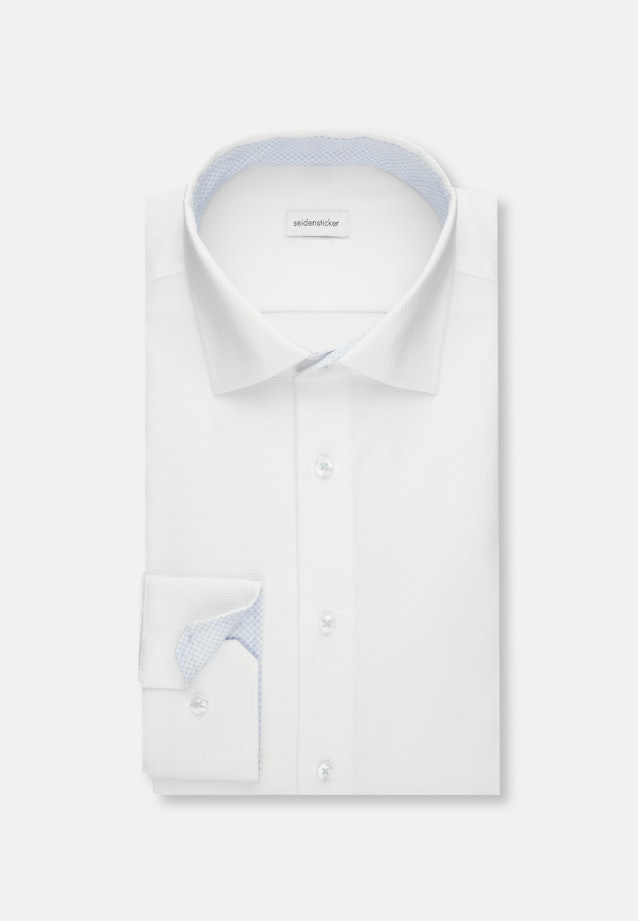 X-Slim Business Hemd Kleinmuster in Weiß |  Seidensticker Onlineshop