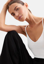 Jersey Top mit verstellbaren Trägern in Weiß |  Seidensticker Onlineshop