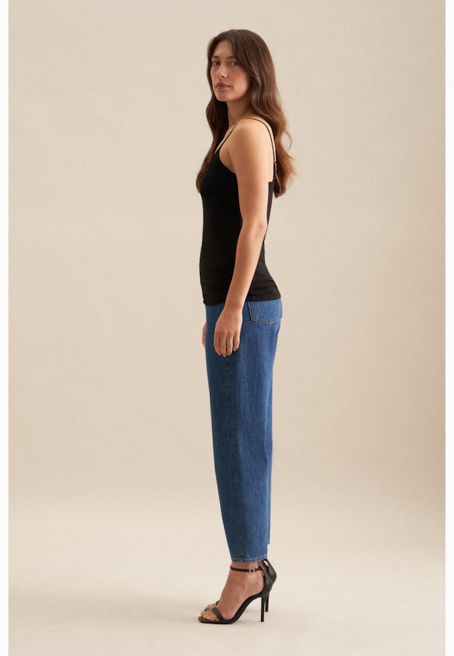 Jersey Top mit verstellbaren Trägern in Schwarz |  Seidensticker Onlineshop