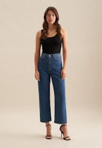 Jersey Top aus Baumwolle mit Stretchanteil in Schwarz |  Seidensticker Onlineshop