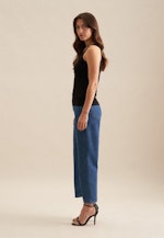 Jersey Top aus Baumwolle mit Stretchanteil in Schwarz |  Seidensticker Onlineshop