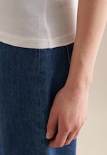 Jersey Top aus Baumwolle mit Stretchanteil in Weiß |  Seidensticker Onlineshop