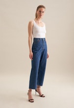 Jersey Top aus Baumwolle mit Stretchanteil in Weiß |  Seidensticker Onlineshop