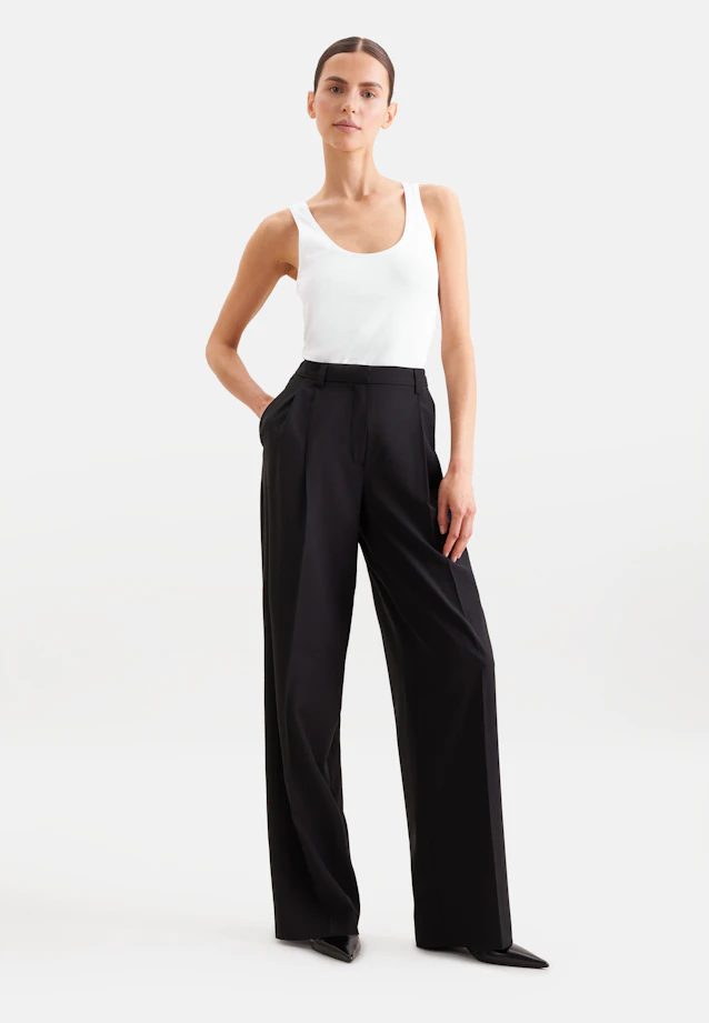 Jersey Top aus Baumwolle mit Stretchanteil in Weiß |  Seidensticker Onlineshop