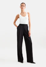 Jersey Top aus Baumwolle mit Stretchanteil in Weiß |  Seidensticker Onlineshop