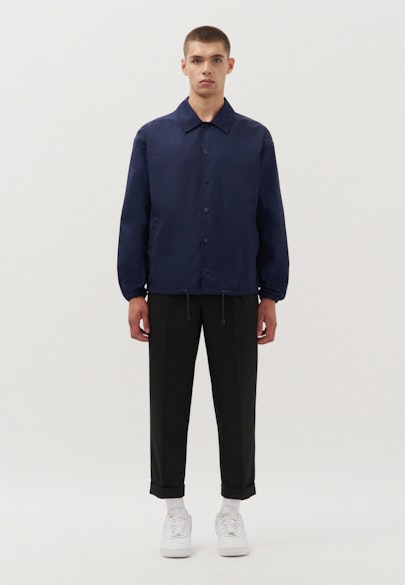 Oversized Veste Uni in Bleu Foncé |  Seidensticker Onlineshop