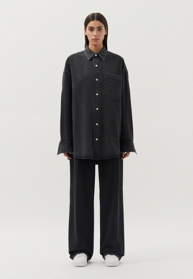 Oversized Chemise en jean Uni dans Noir | Boutique en ligne Seidensticker