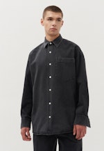 Chemise en jean Oversized Denim Col Kent in Noir |  Seidensticker Onlineshop