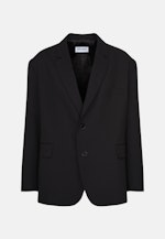 Oversized Veste Uni in Noir |  Seidensticker Onlineshop