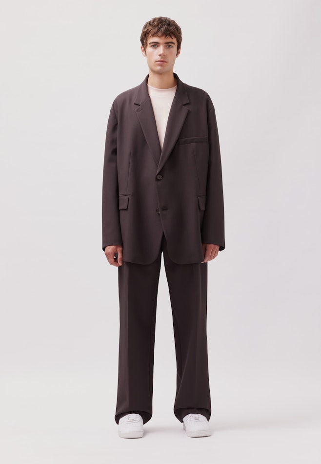 Oversized Veste Uni dans Marron | Boutique en ligne Seidensticker