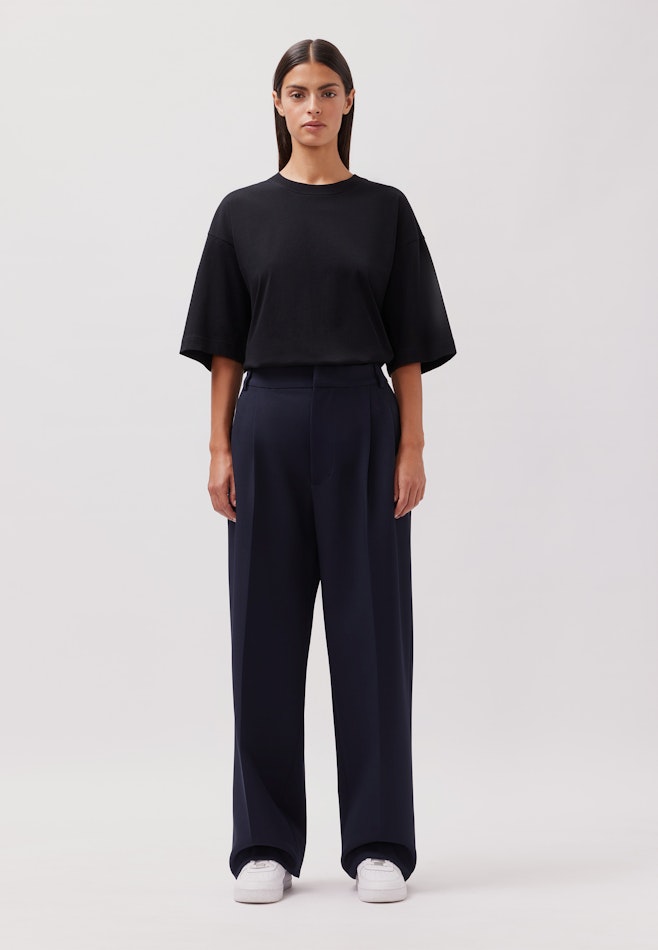 Oversized Chino Uni dans Bleu Foncé | Boutique en ligne Seidensticker