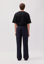 Wide-Leg Chino mit Bundfalten und adjustable waist in Dunkelblau |  Seidensticker Onlineshop