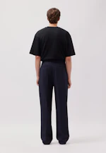 Wide-Leg Chino mit Bundfalten und adjustable waist in Dunkelblau |  Seidensticker Onlineshop