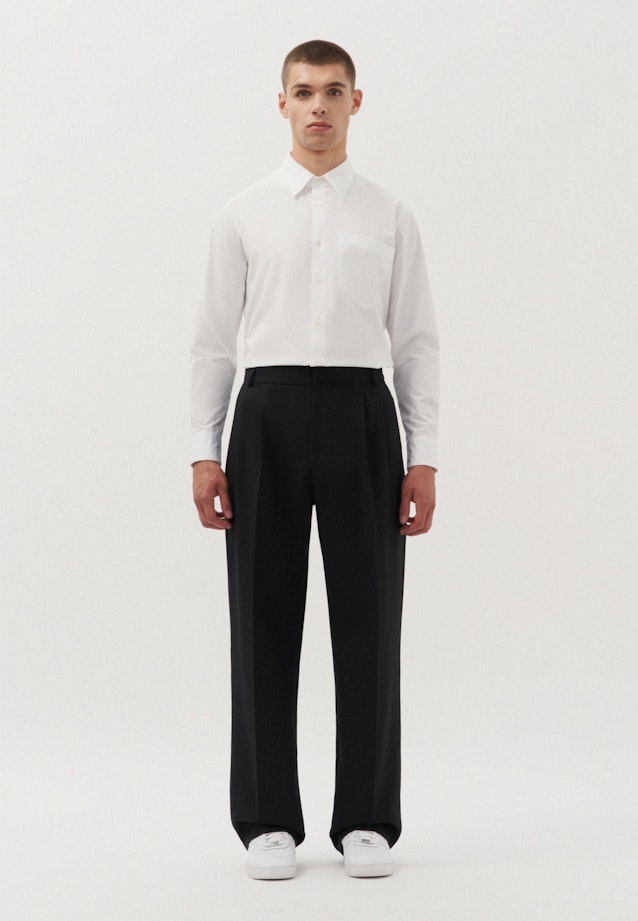 Oversized Chino, Suit Pants Uni in Schwarz |  Seidensticker Onlineshop