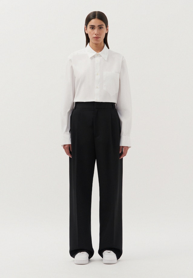 Oversized Chino, Suit Pants Uni in Schwarz |  Seidensticker Onlineshop