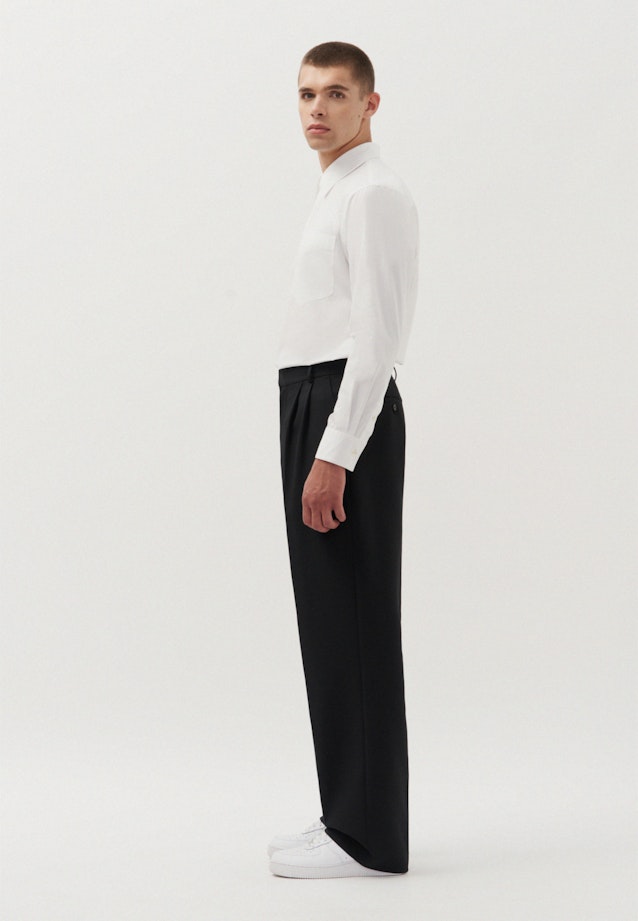 Oversized Chino, Suit Pants Uni in Schwarz |  Seidensticker Onlineshop