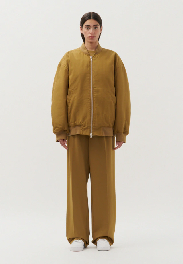 Oversized Bomber Jacket Uni in Grün |  Seidensticker Onlineshop