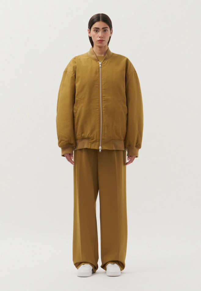 Oversized Bomber Jacket Uni in Grün | Seidensticker Onlineshop