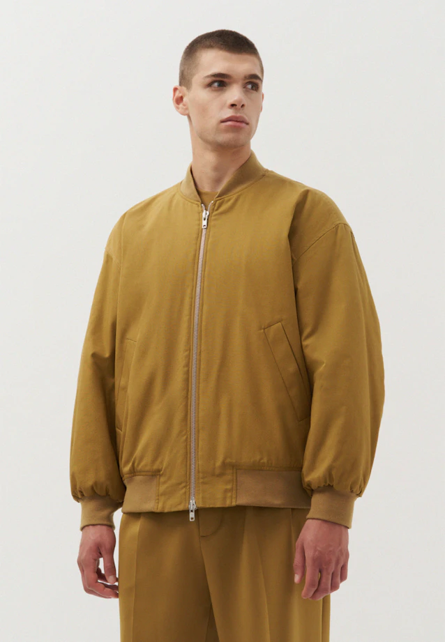 Oversized Bomber Jacket Uni in Grün |  Seidensticker Onlineshop