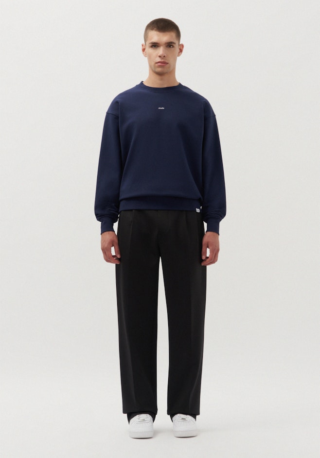 Oversized Sweatshirt Uni dans Bleu Foncé | Boutique en ligne Seidensticker