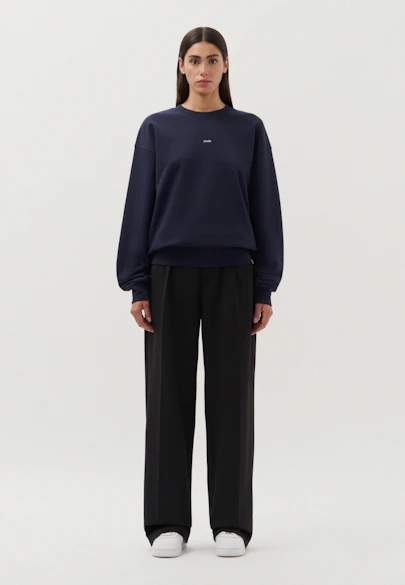 Oversized Sweatshirt Uni in Dunkelblau |  Seidensticker Onlineshop