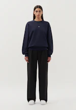 Oversized Sweatshirt Uni in Dunkelblau |  Seidensticker Onlineshop