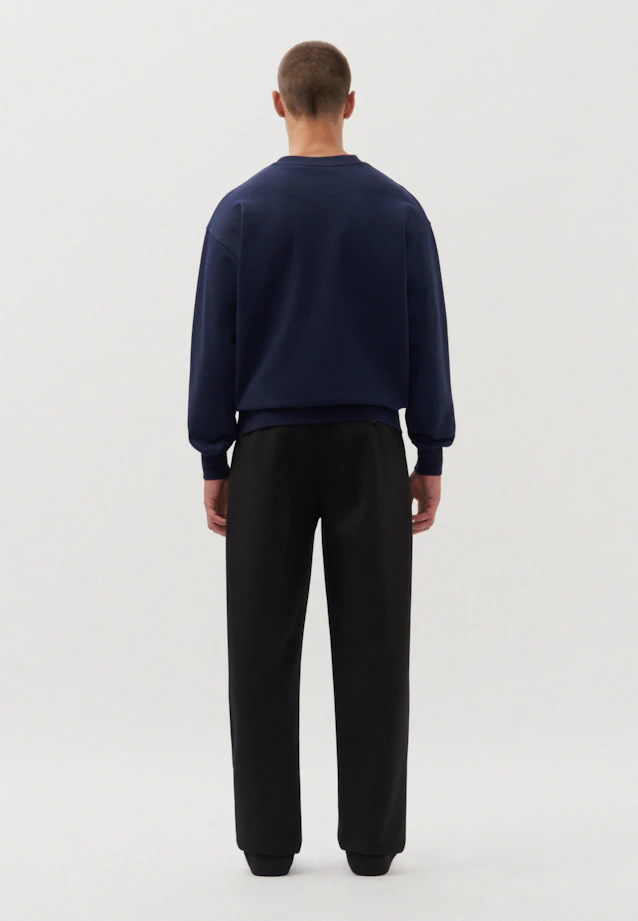 Oversized Sweatshirt Uni in Dunkelblau |  Seidensticker Onlineshop