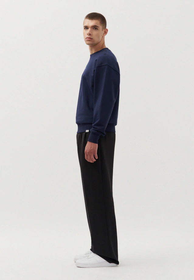 Oversized Sweatshirt Uni in Dunkelblau |  Seidensticker Onlineshop