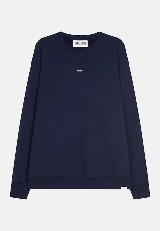 Oversized Sweatshirt Uni in Dunkelblau |  Seidensticker Onlineshop