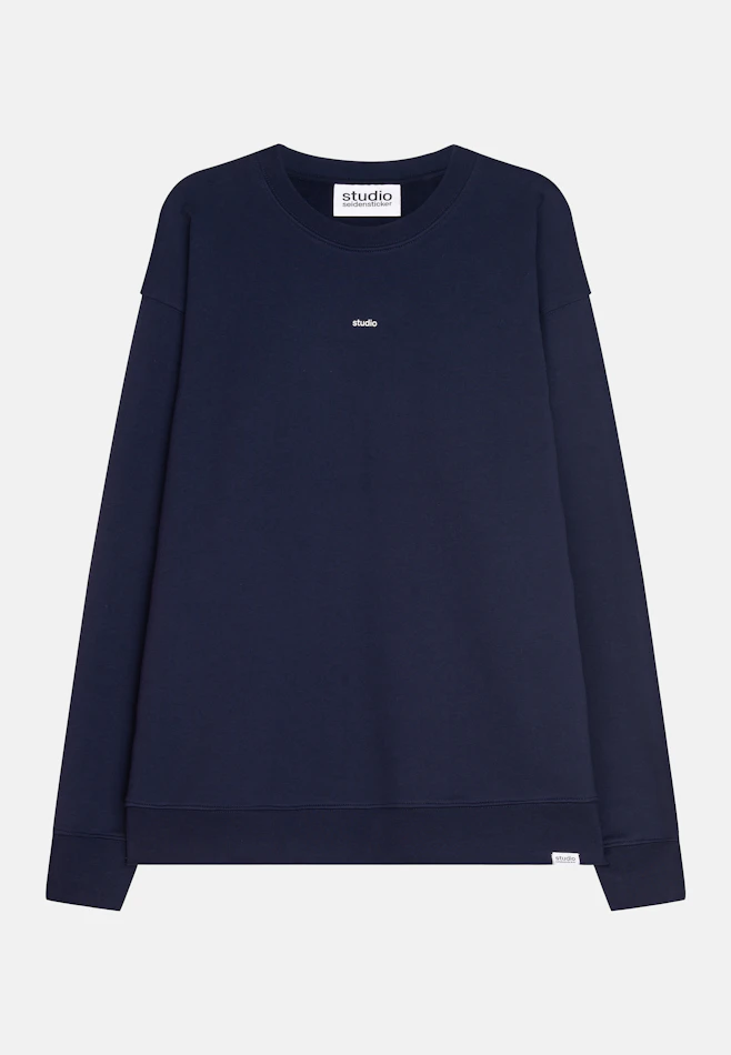Rundhals Sweatshirt Uni, in Dunkelblau | Seidensticker Onlineshop