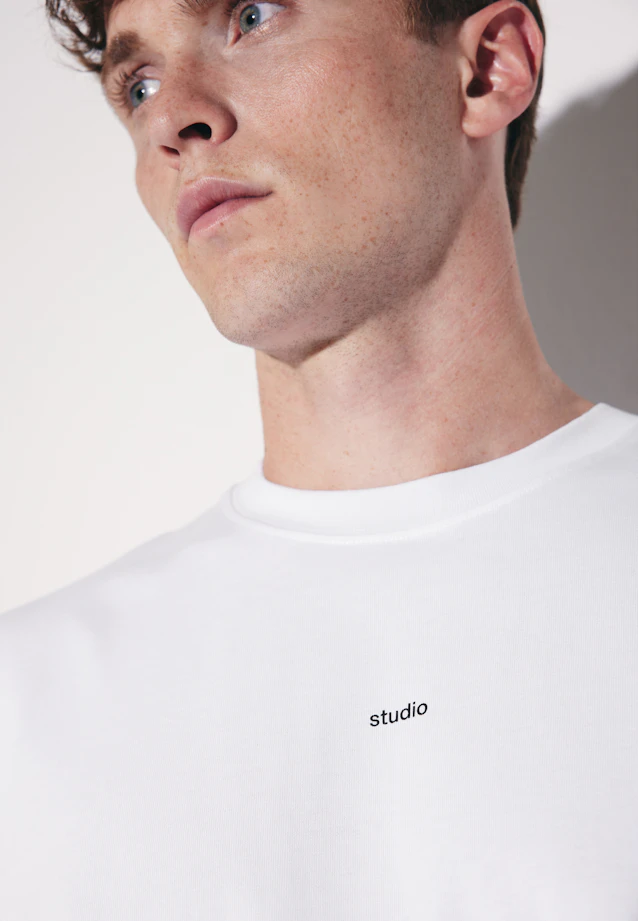 T-Shirt Uni in Weiß |  Seidensticker Onlineshop