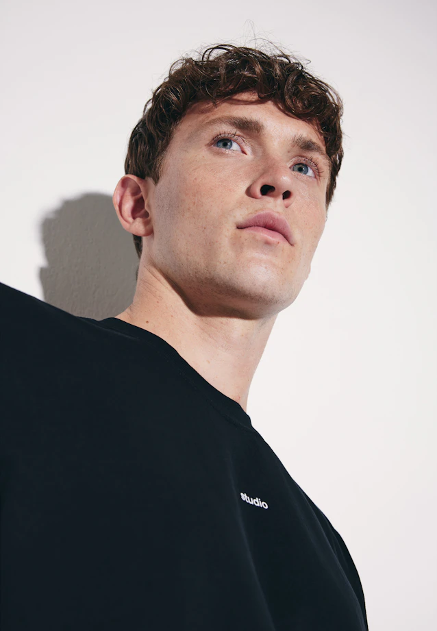 T-shirt Uni in Black |  Seidensticker Onlineshop