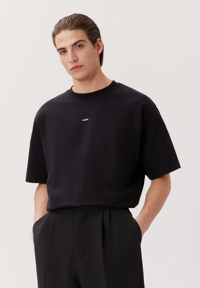 T-shirt Uni in Black |  Seidensticker Onlineshop