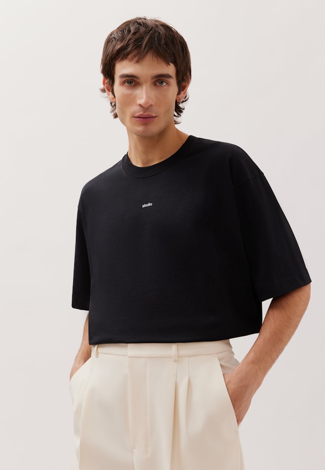 T-Shirt Uni in Schwarz |  Seidensticker Onlineshop