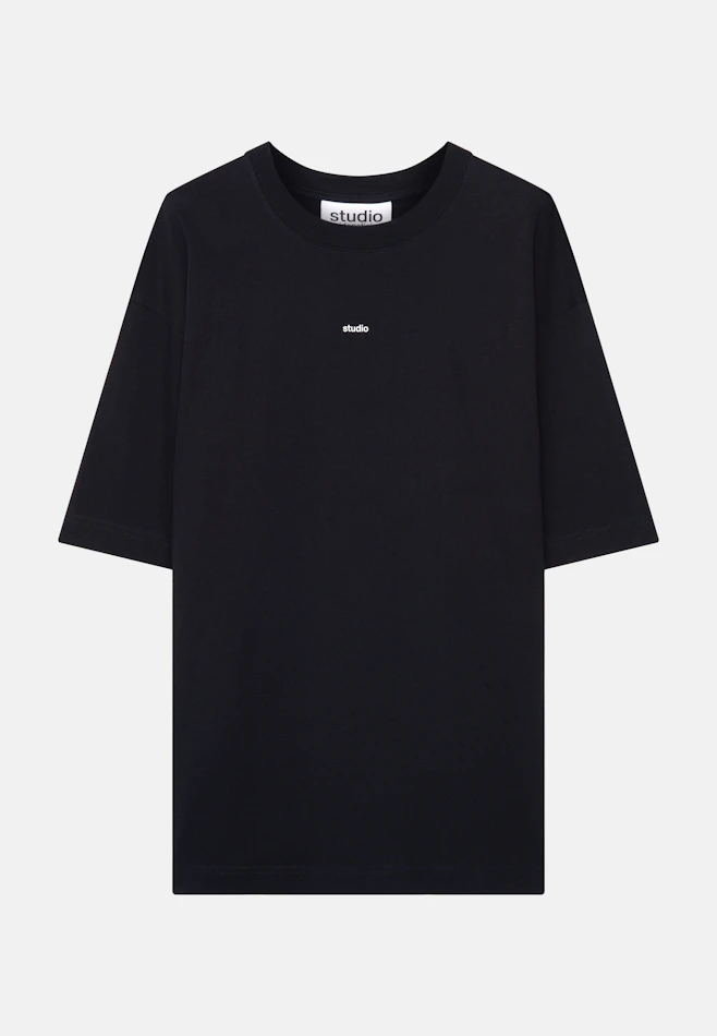 T-Shirt Uni in Schwarz | Seidensticker Onlineshop
