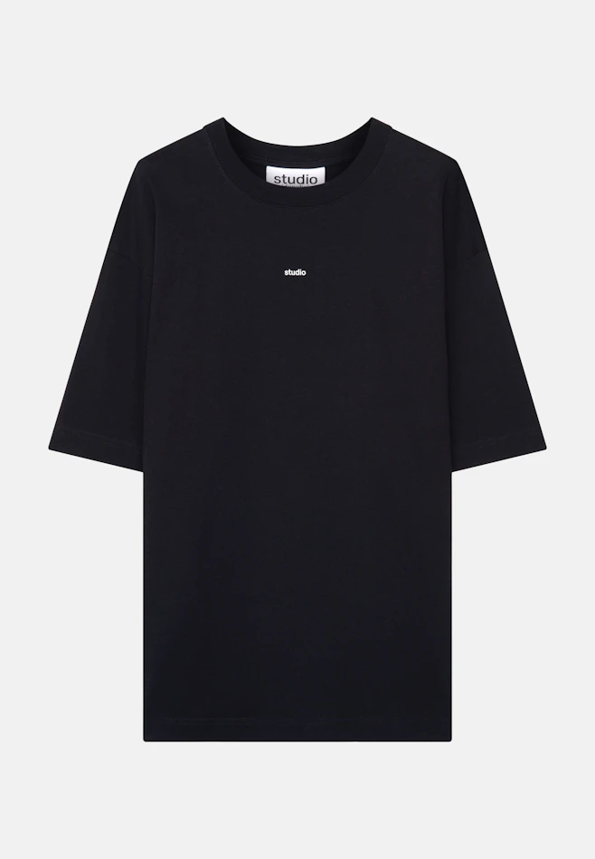 T-Shirt Uni in Schwarz | Seidensticker Onlineshop