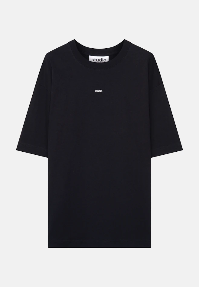 T-shirt Uni in Black | Seidensticker online shop