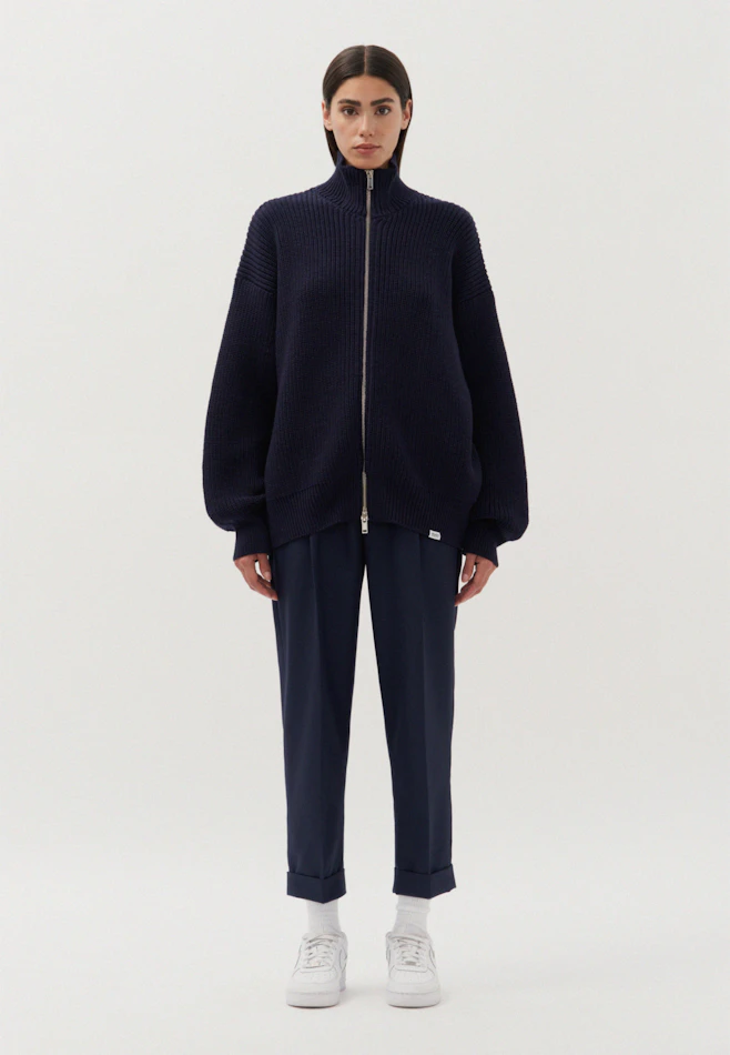 Oversized Sweater Uni in Dunkelblau | Seidensticker Onlineshop